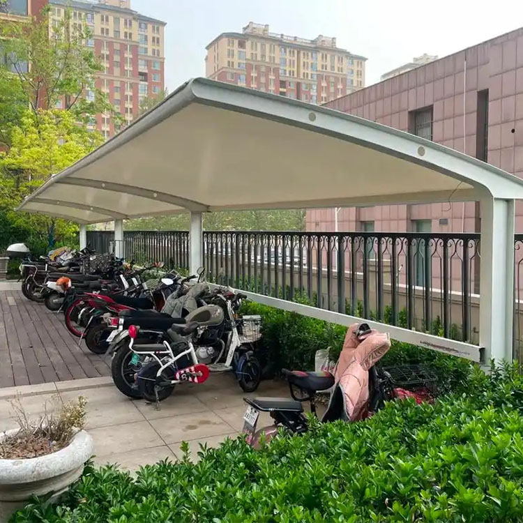 佛坪县膜结构电动车棚